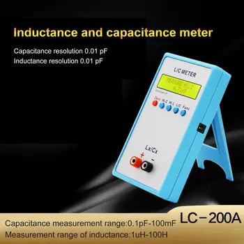 

Digital LCD Capacitance LC Meter LC200A Inductive Inductance Tester Inductor Capacitor Table 1pF-100mF 1uH-100H