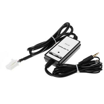

Auxillary Adapter, AUX Car MP3 3.5mm Interface Adapter AUX in Input for Toyota (6+6) Pin 2005-2010 Camry 2005-2009 Corolla 2006-