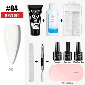

ROHWXY UV Nail Extension Gel For Painting Design Poly Polish Gel Set For Nail Art Tools Soak off Builder Gel Kit For Manicure