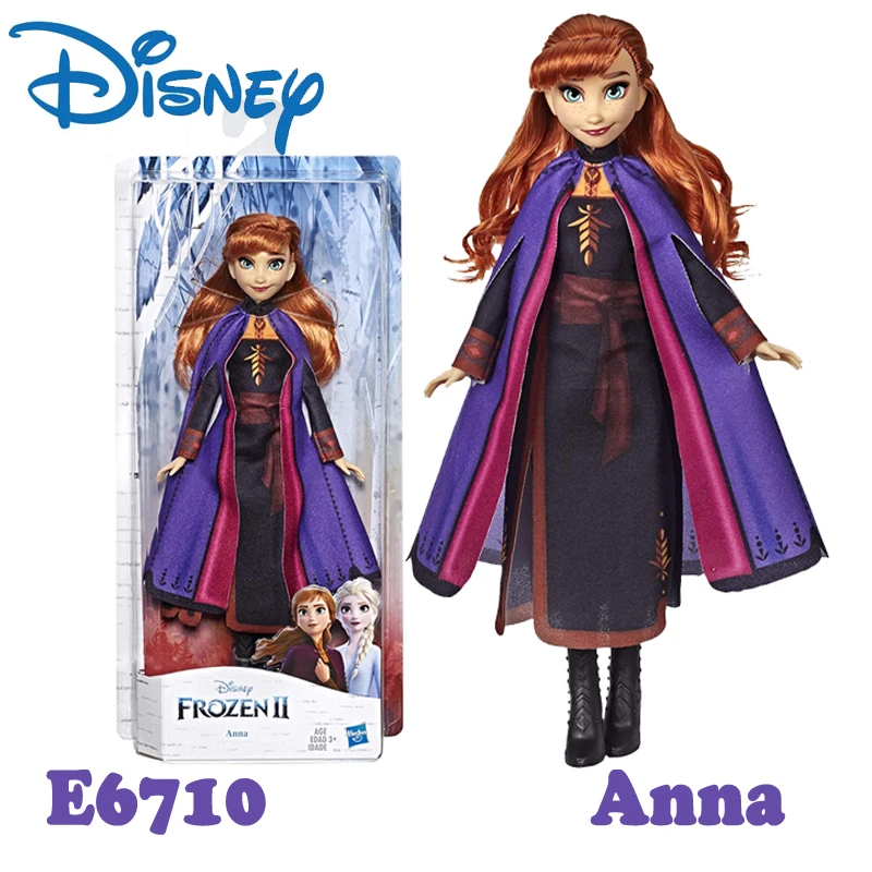 Подлинный disney «Холодное сердце» 2 Классический Эльзы и принцессы Анны из мультфильма «Холодное сердце» модель детские игрушки куклы для детей Штаны для девочек с рождественским изображением подарок E0315 - Цвет: E6710
