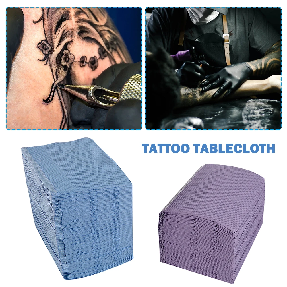 125Pcs Disposable Tattoo Clean Pad Waterproof Medical Paper Tablecloths Mat Double Layer Sheets Tattoo Accessories 45*33cm