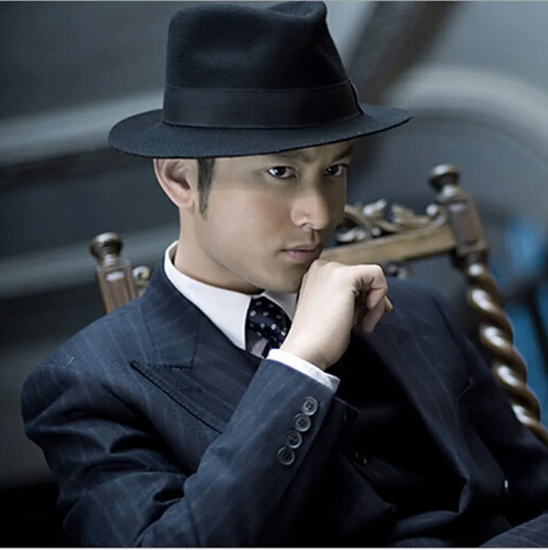 gangster style fedora hats