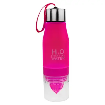 

650ML Fruit Fuzer Infusing Infuser Water Bottle Sport Health Juice Maker Drink rose red