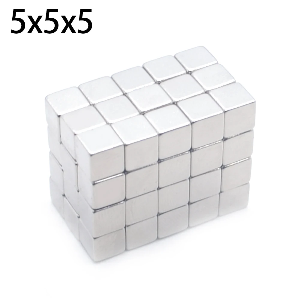 

1000 pcs 5x5x5 Strong rare earth block neodymium square magnets mm Permanete 5 * 5 * 5