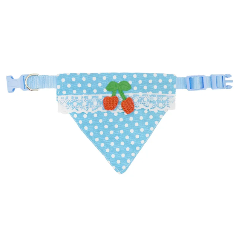 Pet Cat Adjustable Saliva Towel Triangle Scarf Pet Cleaning Supplies Pet Carrying Supplies Cute Saliva Towel Triangle Scarf