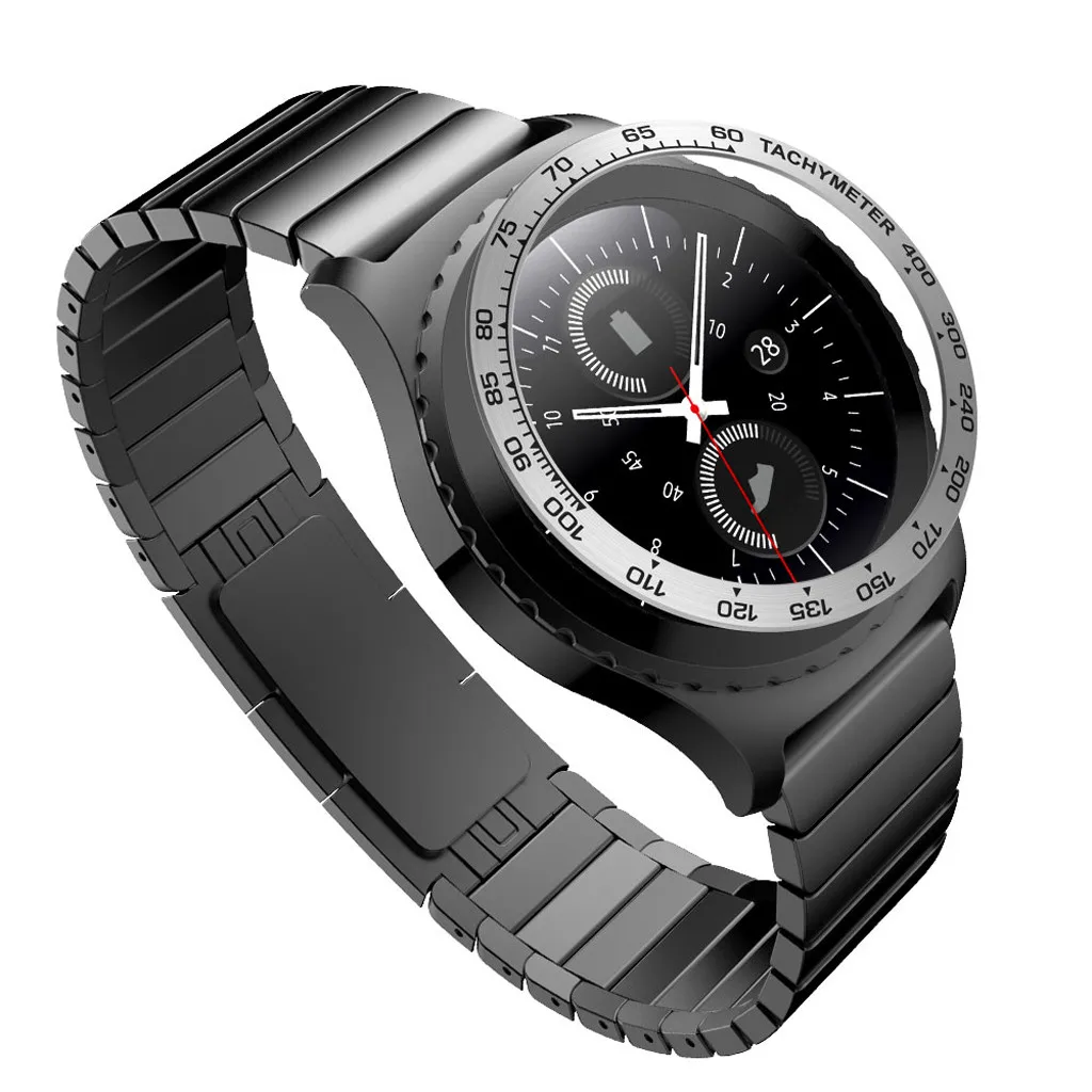 Ободок кольцо клеющаяся крышка для samsung gear S2 классические весы часы кольцо клеющаяся крышка против царапин металл