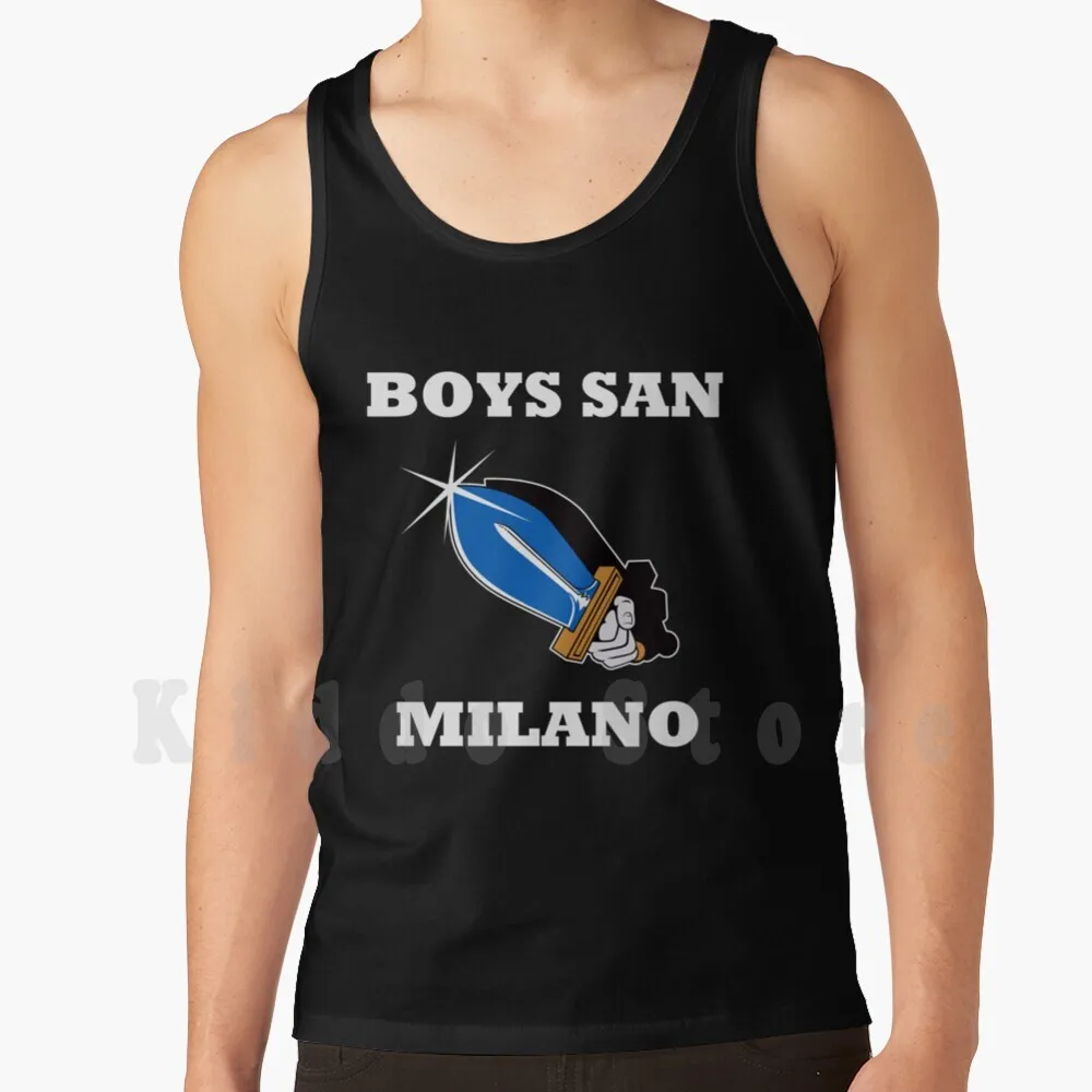 Bs69/Versione Nera Canotte Gilet Senza Maniche Ragazzi San Ragazzi San 1969 Inter Nerazzurri San Siro Stile Giuseppe