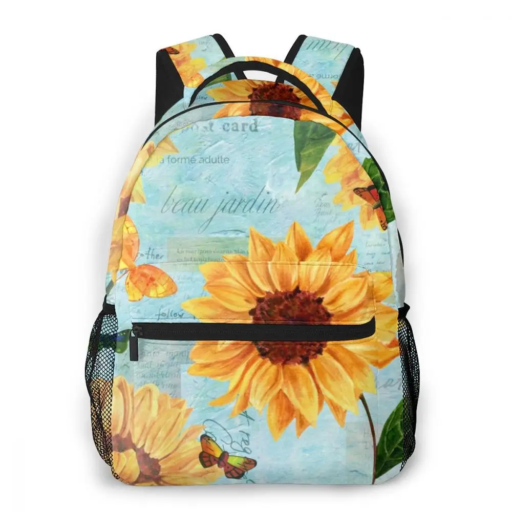 sunflower backpacks for school