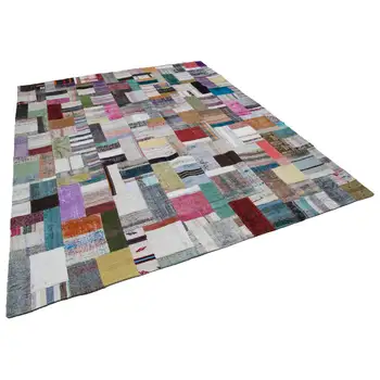 

251x308 Cm Multicolor Handmade Rugs Patchwork Rug-8x10 Ft