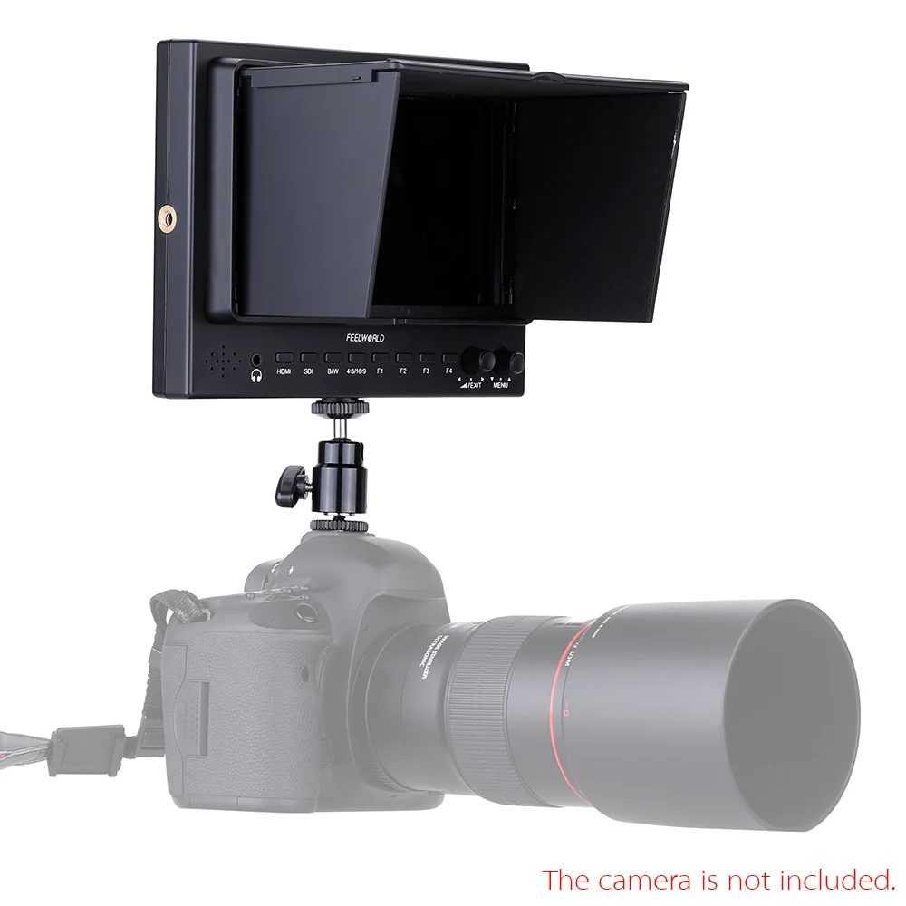 Feelworld Профессиональный ST702-HSD " HDMI 1024*600 SDI вещания lcd HD накамерный монитор, пиковый фильтр 5D II режим камеры