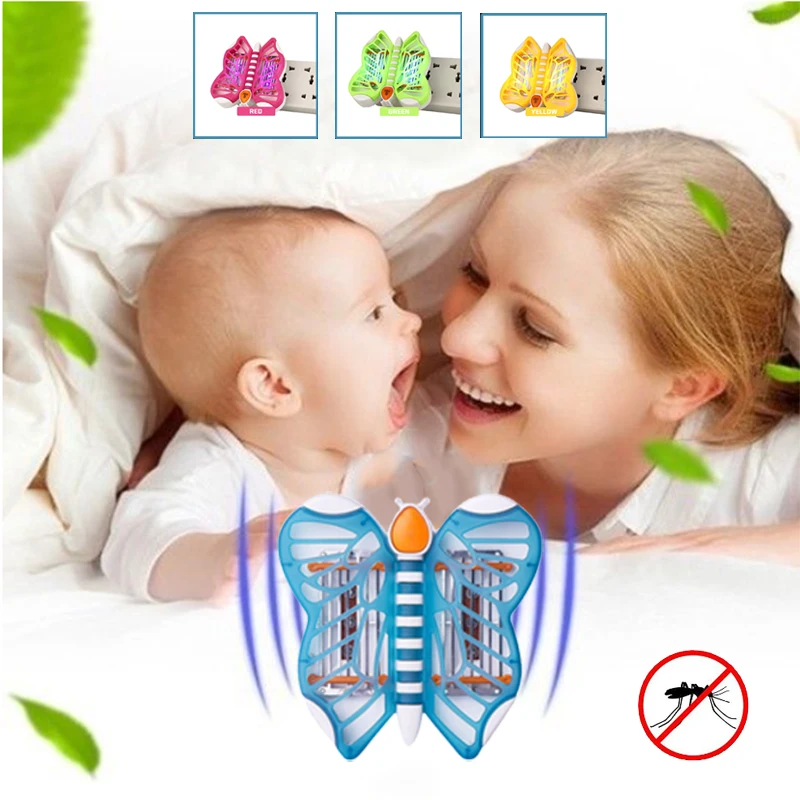 3W AC110V/220 V бабочка многоцветная ловушка для насекомых безголосная мотылька убийца вредителей насекомых УФ лампа комаров лампа Zapper светильник для комаров