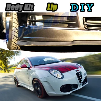 

Car Bumper Lip Front Spoiler Skirt Deflector For Alfa Romeo MiTo AR Furiosa Tune Car Modification Modified Body Kit Lips