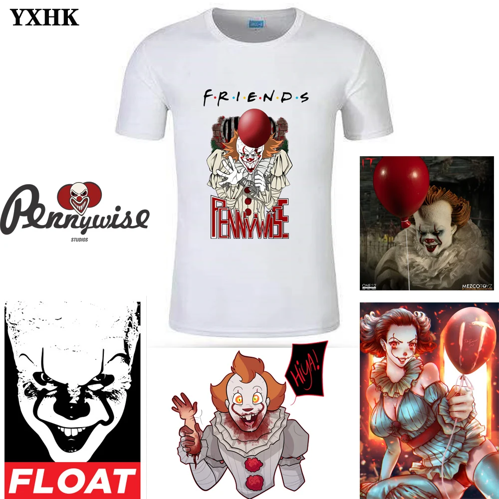 

2019 New Cotton T-shirt for Couples Terror Friend Michael Myers Jason Voorhees Cotton T-shirt for Men with Halloween Pennywise