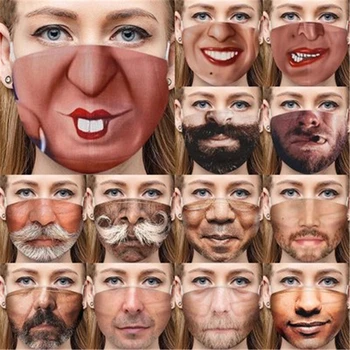 

Cosplay Masks Adult Funny Uncle Beard Masks Dustproof Sand Exhaust Sunscreen Party Face Maks Cosplay Masque Mascarillas