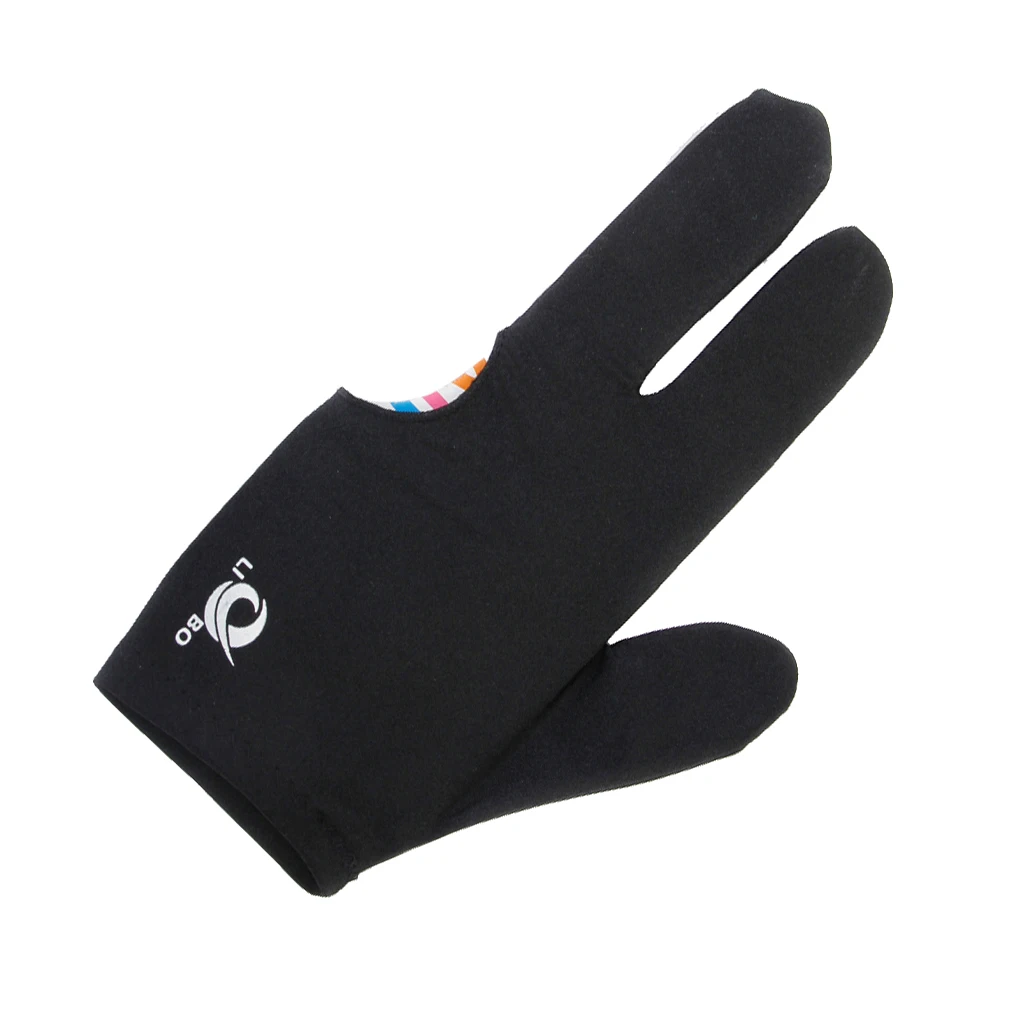 Nylon Snooker Billiard Pool Cue Shooters 3 Fingers Gloves Accessories