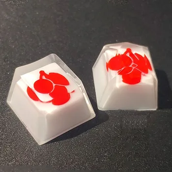 

Customized Cherry Logo Backlight Resin Keycaps For Cherry Mx Switch Mechanical Keyboard Decoration OEM Cherry Profile