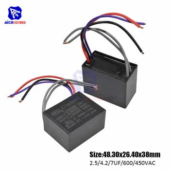 

diymore CBB61 AC 450 -600V 2.5μF/4.2μF/7μF±5% Capacitance 50/60Hz 5 Wires Running Capacitor for Air Conditioner Fan Motor