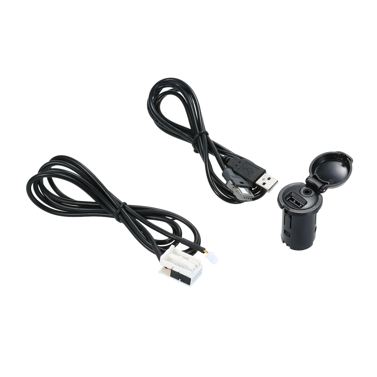 Автомобильный AUX аудио адаптер панель переключателя USB стерео кабель Стайлинг