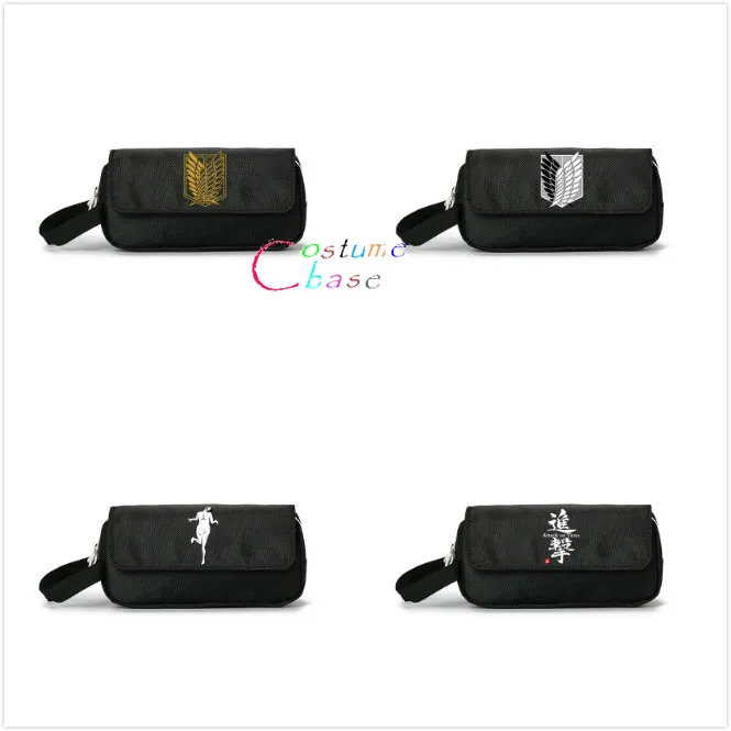 

Anime Attack on Titan Pencil Case Make Up Bag Student Pen Bag Cosmetic Zipper Stationery Bag
