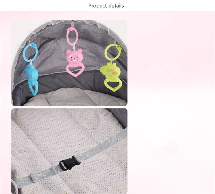 Baby Crib Bed Portable Folding Baby Bed Nest Cot For Travel Foldable Bed Bag With Mosquito Net Infant Sleeping Basket With Toys