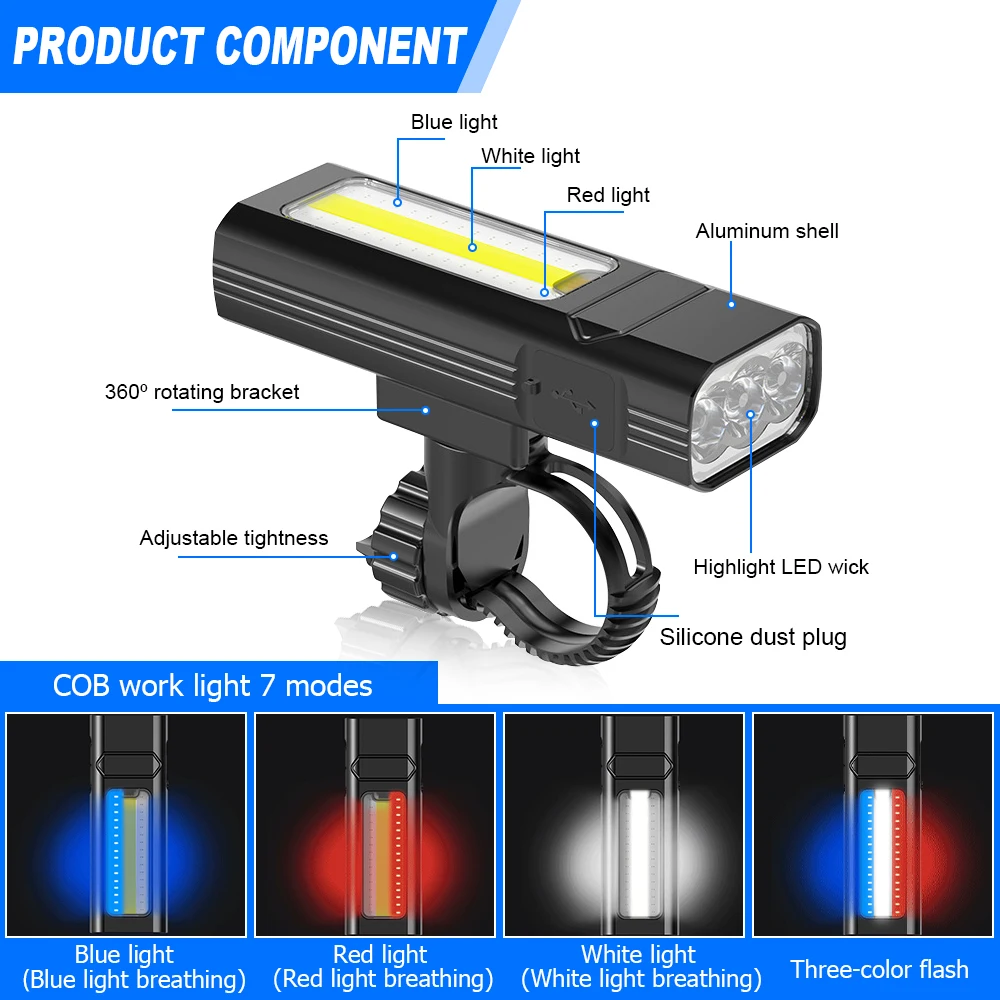 3000 Lumens Bicycle Lights Ebuyfire Usb 