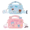 2021 Kawaii Silicone Shoulder Bag Kuromi My Melody Cinnamoroll Keychain Bag Popits Fidget Toys Children Messenger Bag for Girls 1