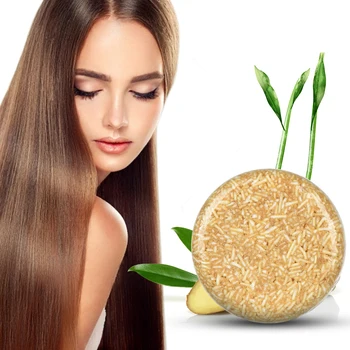 

100% Natural Ginger Hair Shampoo Soap Pure Plant Shampoo Bar Enhance Hair Root Moisturizing Hair Soap Hair Repair Care
