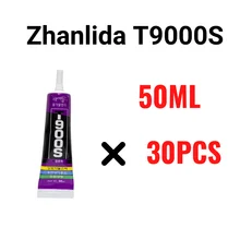 

30PCS Pack Zhanlida T9000S 50ML Black Contact Adhesive MultiPurpose Super Strong Emiconductor Jewelry Phone Case Repair Glue