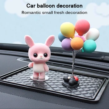 

Cute Car Dashboard Decor Cartoon Balloon Aromatherapy Ornaments Car Accessories Gifts For Car Home Office Decorations