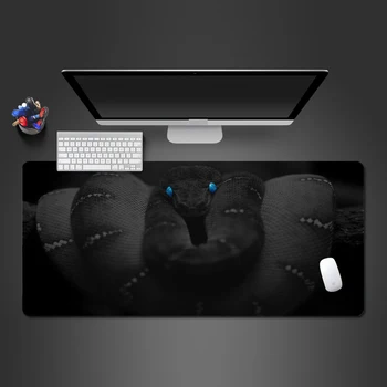 

Handsome Blue-eyed Snake Mouse Pad High Quality Game Accessories Professional Computer Keyboard Mouse Desk Mats Christmas Gifts