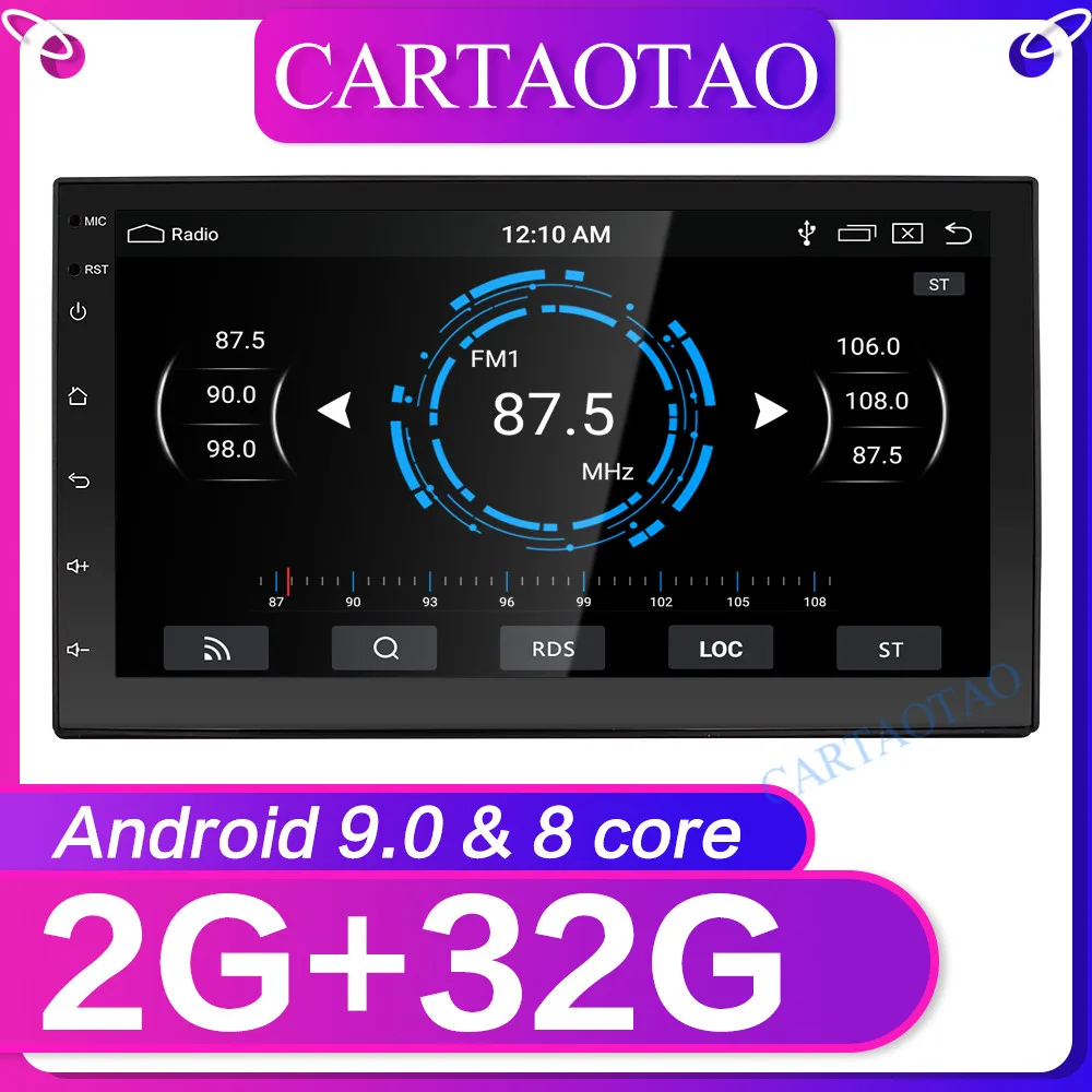 

2 din gps radio car stereo 7 " Android 9.0 radio Bluetooth Pour modern universal WiFi Car Multimedia voiture radios joueur 2+32g