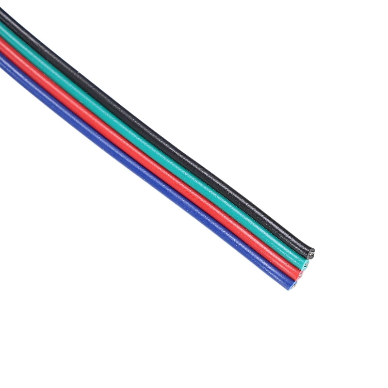 5 м 4 контактный RGB светодиодный Удлинительный провод для 3528 5050 Светодиодная лента