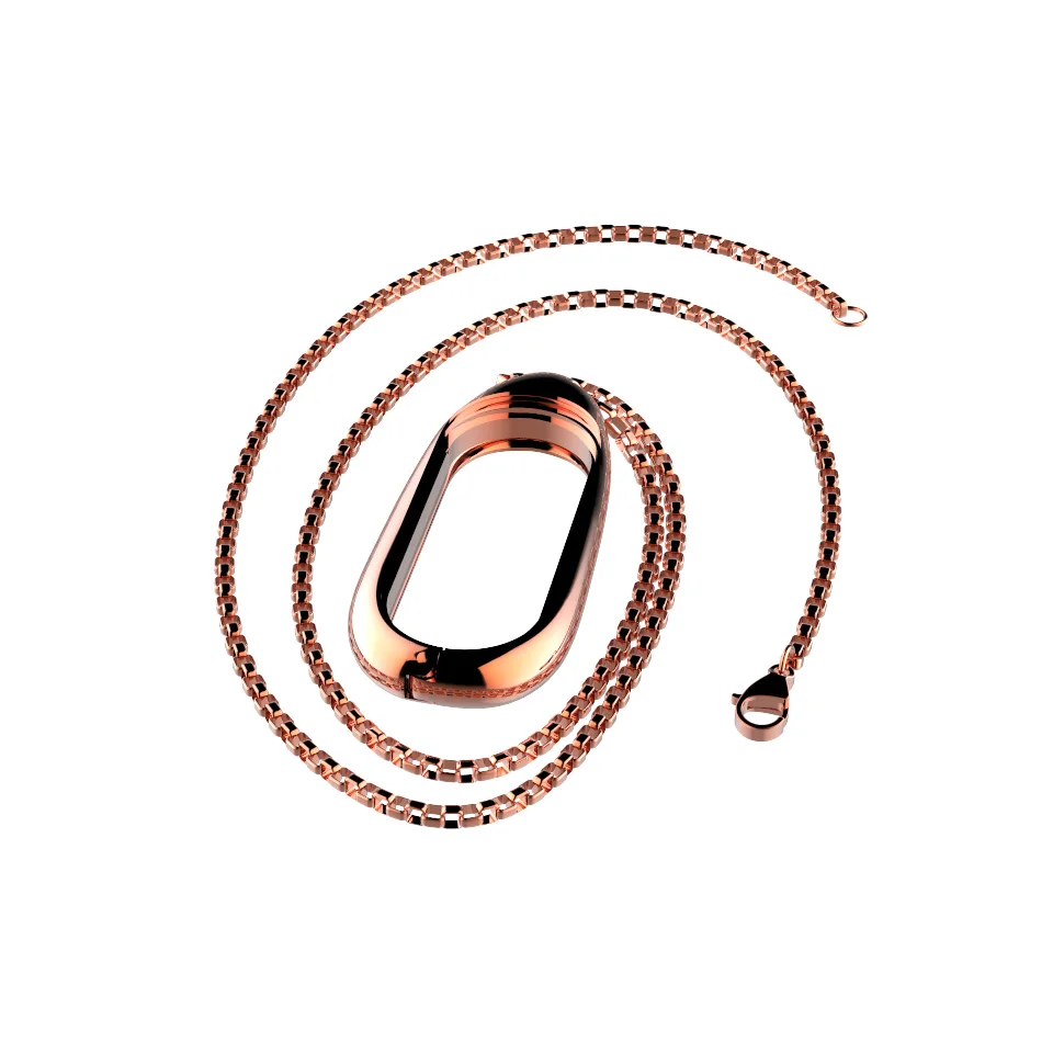 Браслет Xia mi Band 4, металлический ремешок, ожерелье, подвеска из нержавеющей стали, ремешок на запястье для Xiaomi mi Band 3, браслет Correa mi Band 4 - Цвет: Mi4 3 Rose gold