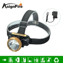 5 Вт водонепроницаемый яркий светодиодный налобный фонарь встроенный литиевый аккумулятор перезаряжаемая фара+ зарядное устройство EU/US/UK для рыбалки и охоты