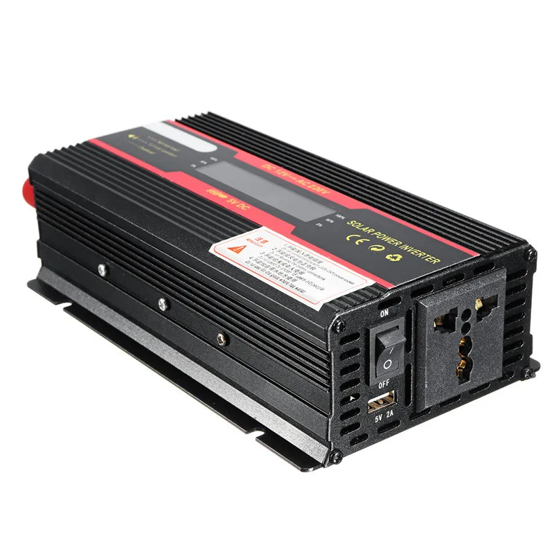 Автомобильный инвертор 12V 220V 4000W преобразователь напряжения постоянного тока 12V AC 220V Солнечный Инвертор + ЖК-дисплей
