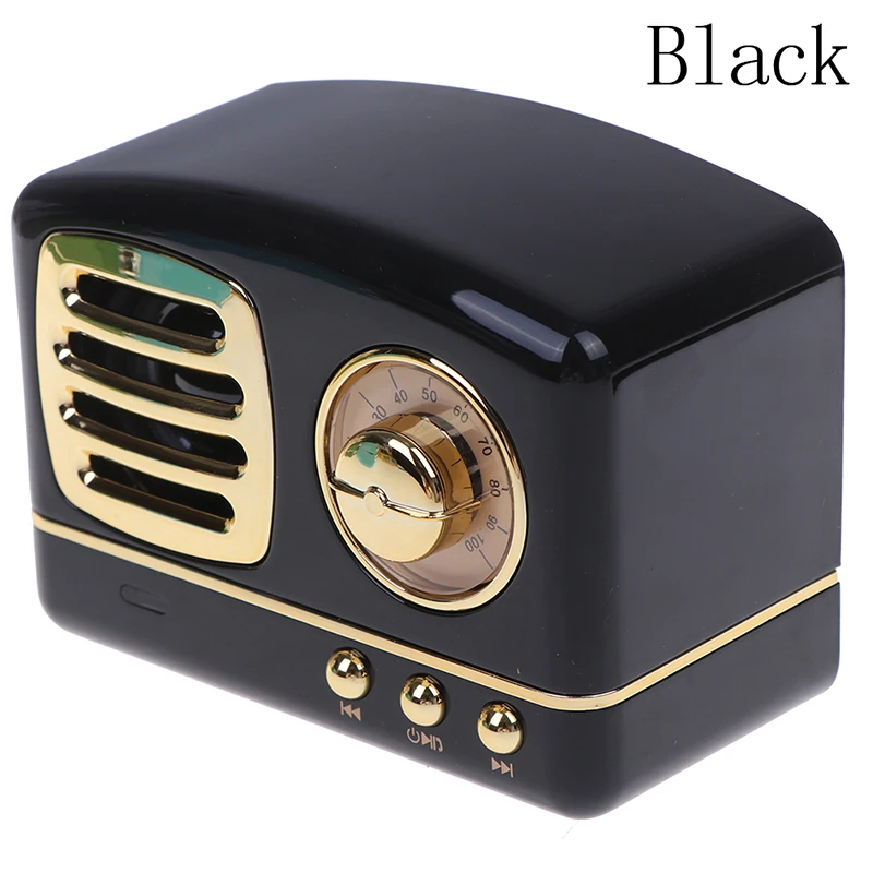 Мини Bluetooth колонка в ретро стиле винтажная Беспроводная стерео Поддержка fm-радио TF карта