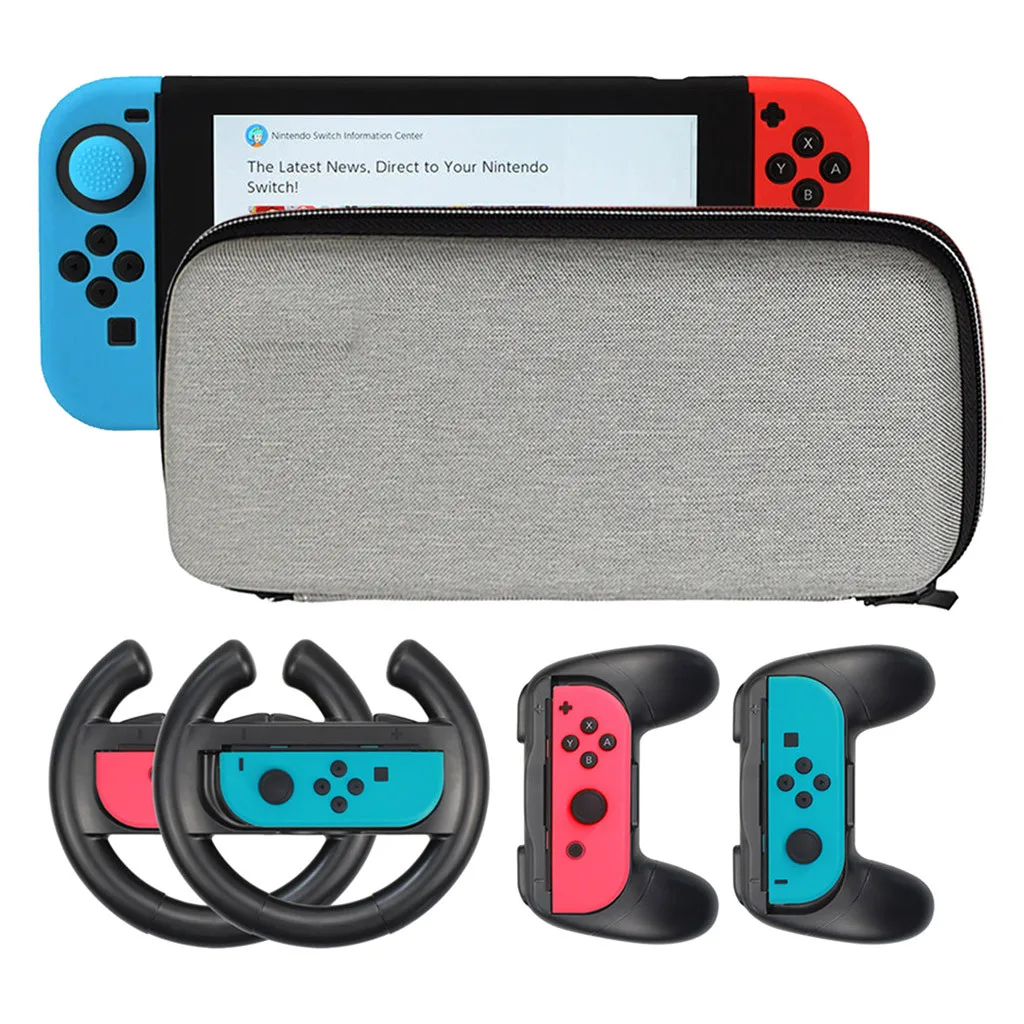 Чехол для контроллера рулевого колеса 2 шт. + чехол геймпадов Nintendo Switch # G4 1 |