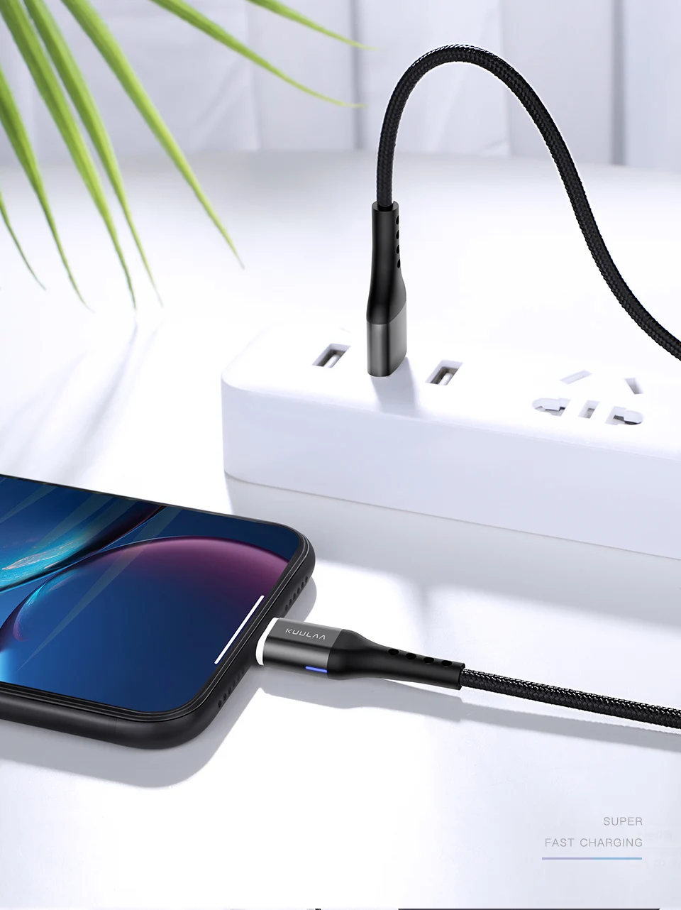 KUULAA Магнитный USB кабель USB C Быстрая зарядка usb type C магнит зарядное устройство Micro USB кабель Быстрая зарядка кабель для мобильного телефона USB шнур