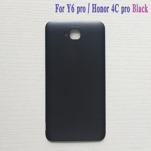 Задняя крышка для huawei Y6 pro/Honor 4C pro TIT-AL00 TIT-U02 L01 корпус крышка батареи дверь задняя крышка Шасси рамка - Цвет: Black