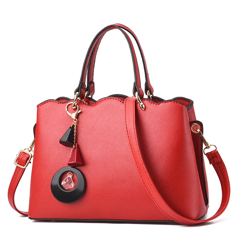 

PU Leather Women's Bag Casual Shoulder Bag Top-handle Hand Bag Solid Crossbody Bags For Women Soft Totes Sac Main Femme