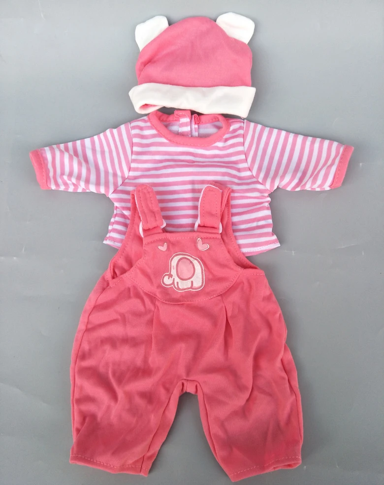 43 см новорожденная Кукла Одежда Комбинезоны для 17 дюймов Baby bona кукла брюки шляпа для игрушки одежда