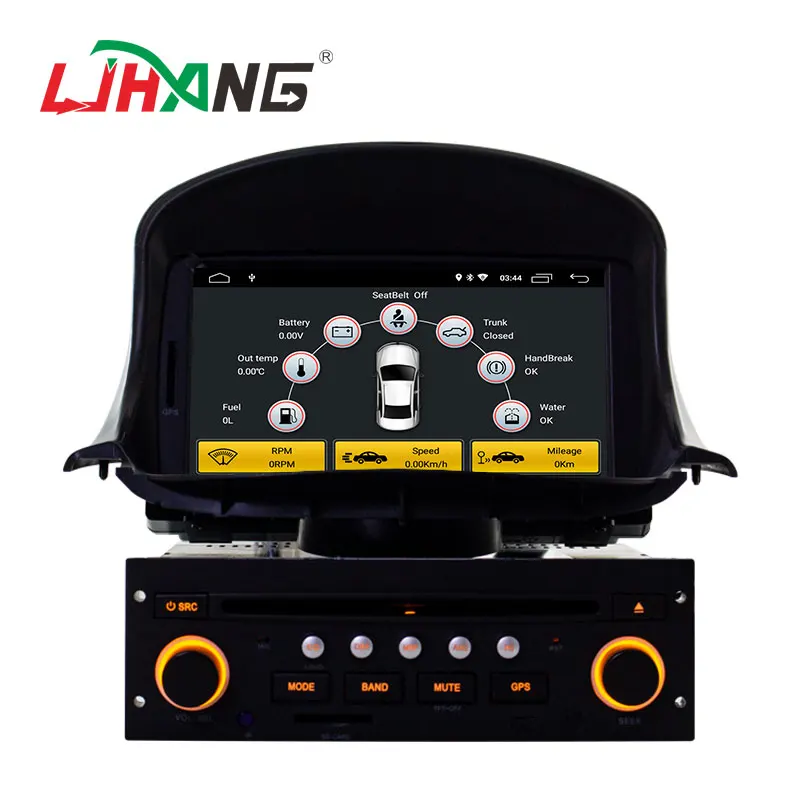 Top LJHANG Android 9.0 1 Din Car DVD Player for PEUGEOT 206 206CC GPS Navigation Multimedia Car Radio Stereo Headunit WIFI USB Audio 2