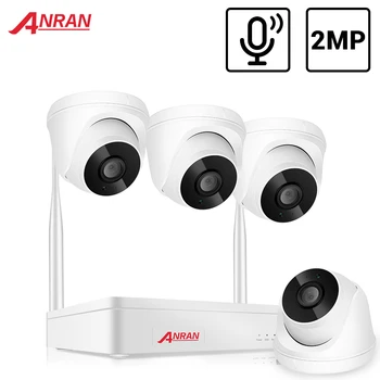 

ANRAN H.265 1080P Wireless CCTV System 2MP Outdoor Audio IP Camera NVR Recorder Video Security Camera System Surveillance Kit