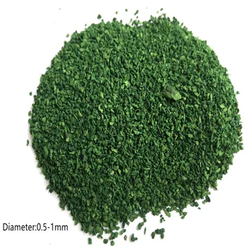 

30g/lot Architecture 0.5mm-1mm Wood Tree Powder Flock Deep Green Grass For Ho Train Layout Diorama Building Materials