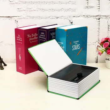 

Combination Lock Hidden-Safe Box Safe Box Strongbox Steel Simulation Book Home Office Money Phone Safe Storage Box 18x11.5x5.5cm