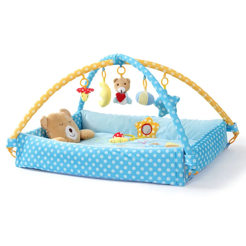 

Kaki Beit Moon Bear Game Blanket Game Mat Pink And Blue Two-Baby Crawling Blanket Crawl Pad Baby Toys