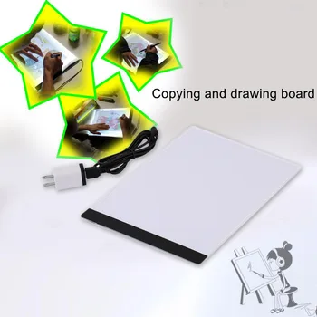 

A4 LED Writing Painting Light Pad Copy Pad Drawing Tablet LED Tracing Painting Board 335x230x4mm with package box