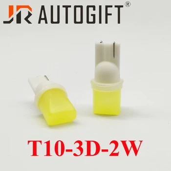 

4pcs T10 3d LED W5W White Lights Car Side direction indicator License plate light Door Map Festoon Lamp Bulbs DC 12V 24V