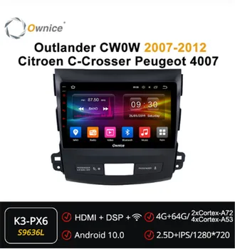 

Ownice 9inch Android 10.0 Car DVD Radio GPS Player forMitsubishi Outlander CW0W 2007-2012 ForCitroen C-Crosser GPS navigation