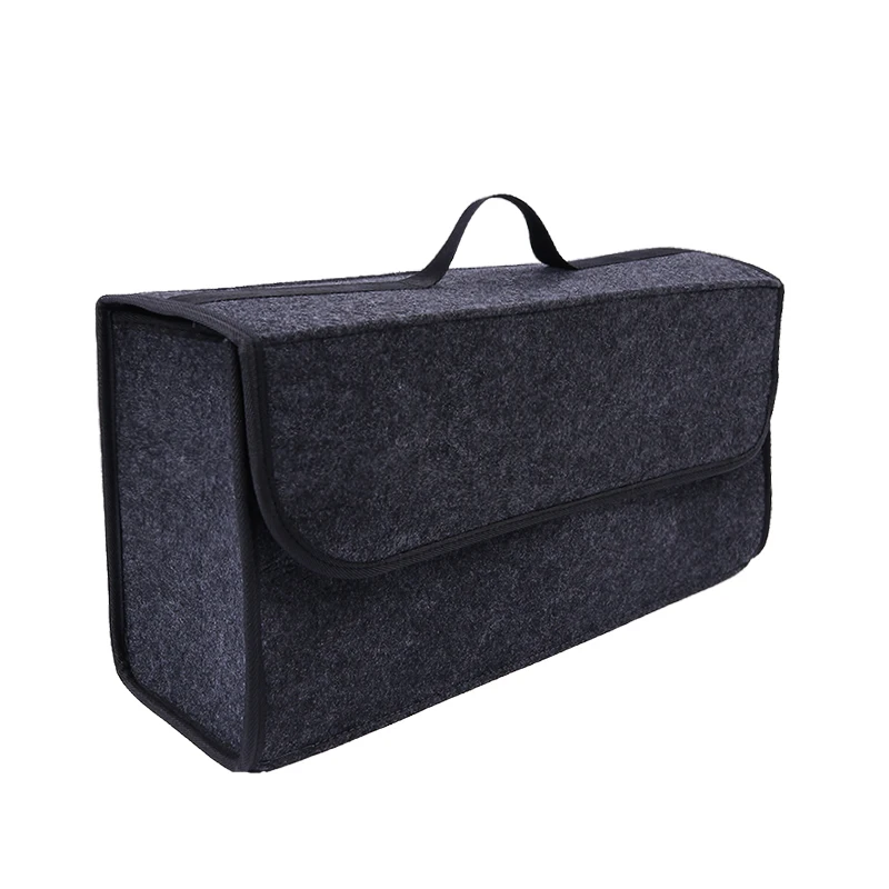 Portable Foldable Car Trunk Organizer Felt Cloth Storage Box Case Auto Interior Stowing Tidying Container Bags
